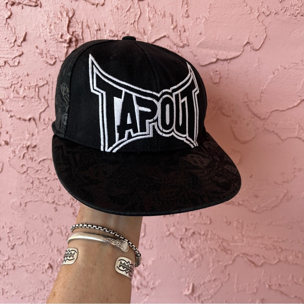 Tapout MMA Fitted Hat Spellout Vintage Y2K 90s Adult Size S/M